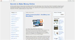 Desktop Screenshot of hiddensecrets-onlinemoney.blogspot.com