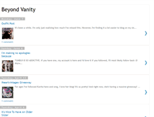 Tablet Screenshot of beyondvanity.blogspot.com