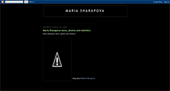 Desktop Screenshot of maria-sharapova-bio.blogspot.com