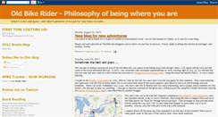 Desktop Screenshot of oldbikerider.blogspot.com
