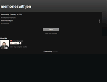Tablet Screenshot of memorieswithjen.blogspot.com
