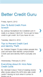 Mobile Screenshot of bettercreditguru.blogspot.com