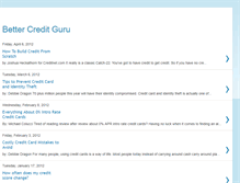 Tablet Screenshot of bettercreditguru.blogspot.com