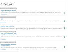 Tablet Screenshot of callosum.blogspot.com