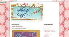 Desktop Screenshot of aliceandcrafts.blogspot.com