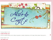 Tablet Screenshot of aliceandcrafts.blogspot.com