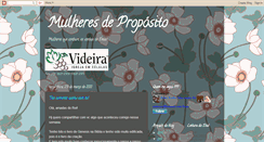 Desktop Screenshot of mulheresdeproposito.blogspot.com