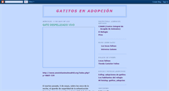 Desktop Screenshot of gatitosadopcion.blogspot.com