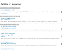 Tablet Screenshot of gatitosadopcion.blogspot.com