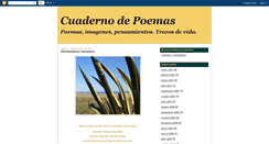 Desktop Screenshot of cuadernodepoemas.blogspot.com