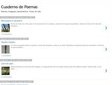 Tablet Screenshot of cuadernodepoemas.blogspot.com