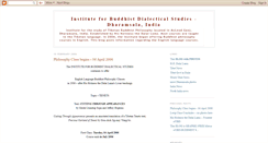 Desktop Screenshot of buddhistdialecticalstudies.blogspot.com