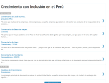 Tablet Screenshot of inclusionperu.blogspot.com