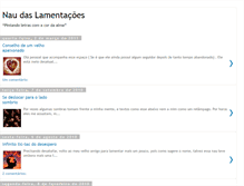 Tablet Screenshot of naudaslamentacoes.blogspot.com
