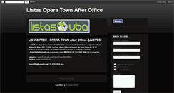 Desktop Screenshot of listas-operatown.blogspot.com