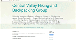 Desktop Screenshot of central-valley-backpacking-group.blogspot.com
