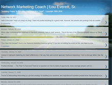 Tablet Screenshot of networkmarketingcoach4.blogspot.com