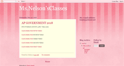 Desktop Screenshot of msnelsonsclasses.blogspot.com