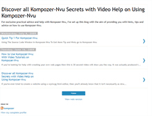 Tablet Screenshot of kompozer-nvu.blogspot.com