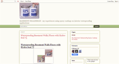 Desktop Screenshot of basementsealerman.blogspot.com