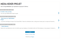 Tablet Screenshot of keker-media-projet.blogspot.com