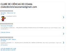 Tablet Screenshot of clubedecienciasceama.blogspot.com