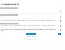 Tablet Screenshot of emnomeproprio.blogspot.com