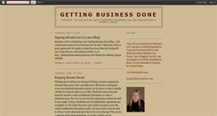 Desktop Screenshot of gettingbusinessdone.blogspot.com