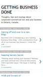 Mobile Screenshot of gettingbusinessdone.blogspot.com