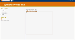 Desktop Screenshot of cythereavideoclip.blogspot.com