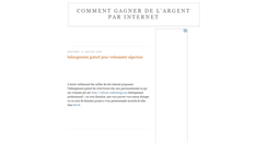 Desktop Screenshot of gagner-par-internet.blogspot.com