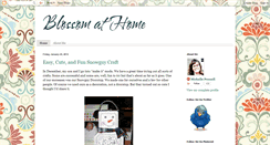 Desktop Screenshot of blossomingathome.blogspot.com