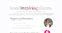 Desktop Screenshot of ineedinspiringplease.blogspot.com