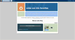 Desktop Screenshot of estassonmisfavoritas.blogspot.com