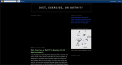 Desktop Screenshot of dietvsexercise.blogspot.com