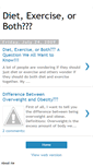 Mobile Screenshot of dietvsexercise.blogspot.com