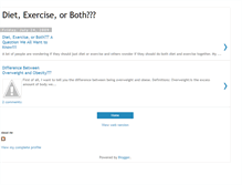 Tablet Screenshot of dietvsexercise.blogspot.com