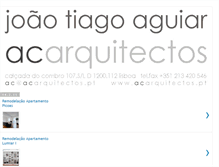 Tablet Screenshot of joaotiagoaguiaracarquitectos.blogspot.com