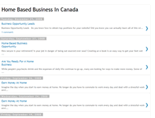 Tablet Screenshot of homebasedbusinessincanada.blogspot.com