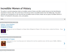 Tablet Screenshot of incredible-women-of-history.blogspot.com