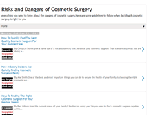 Tablet Screenshot of fewdangersofcosmeticsurgery.blogspot.com