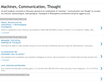 Tablet Screenshot of machines-communication-thought.blogspot.com