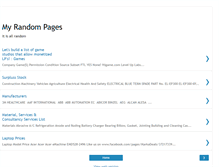 Tablet Screenshot of myrandompages.blogspot.com