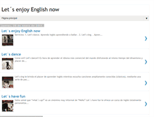 Tablet Screenshot of letsenjoyenglishnow.blogspot.com