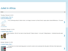 Tablet Screenshot of julietinafrica.blogspot.com