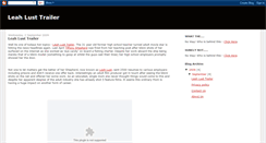 Desktop Screenshot of leahlusttrailer.blogspot.com