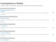 Tablet Screenshot of contemplating-reality.blogspot.com