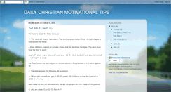 Desktop Screenshot of christiandailytips.blogspot.com