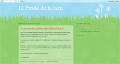 Desktop Screenshot of elprodedelafacu.blogspot.com