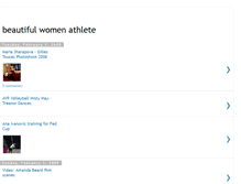 Tablet Screenshot of beautiful-women-athlete.blogspot.com